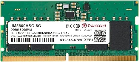 TRANSCEND 8GB DDR5 4800MH SODIMM
