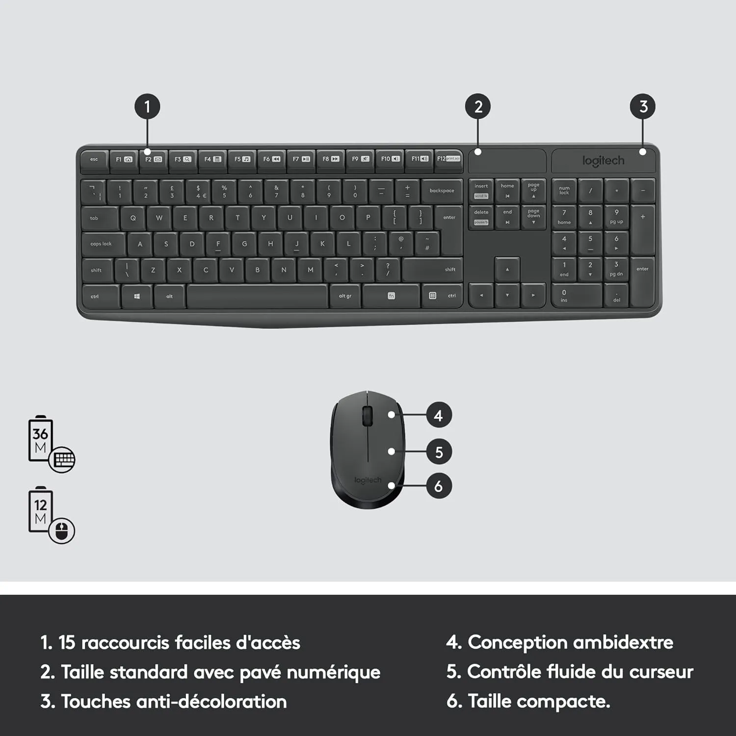 CLAVIER SOURIS COMBO LOGITECH MK235_2