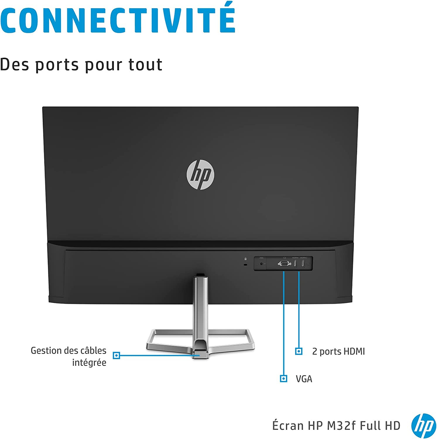 HP ECRAN ORDINATEUR M22F MONITEUR 22 POUCES_2