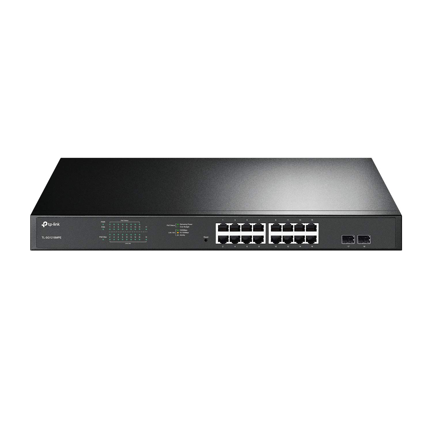 18-Port Gigabit Easy Smart Switch with 16-Port PoE+ TL-SG1218MPE V5