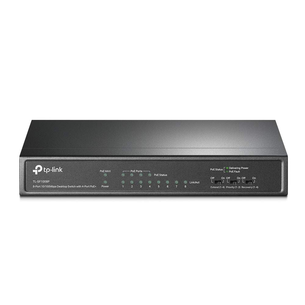 TP-LINK 8-Port 10/100Mbps Desktop Switch  avec 4-Port PoE