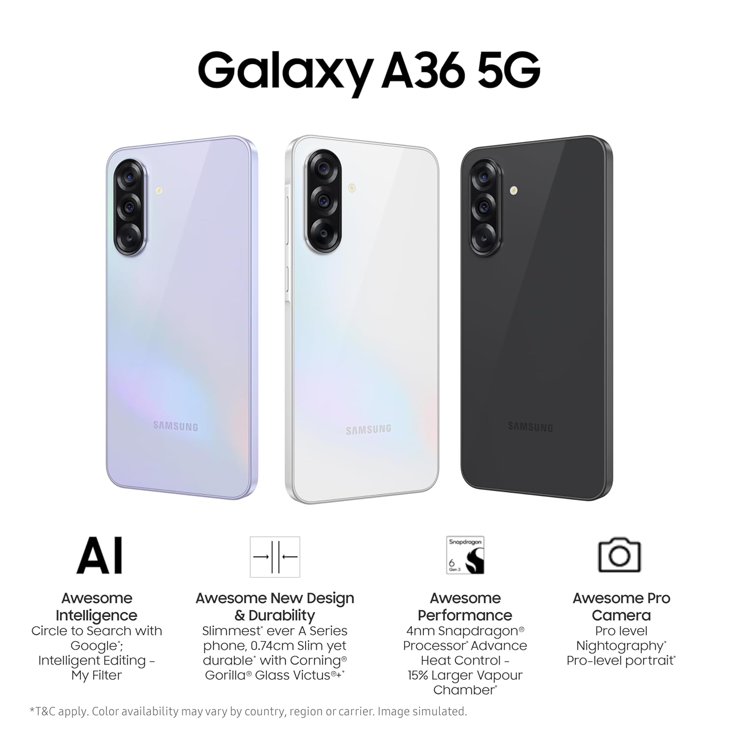 Samsung Galaxy A36 – 5G – 256 Go – 8 Go_2